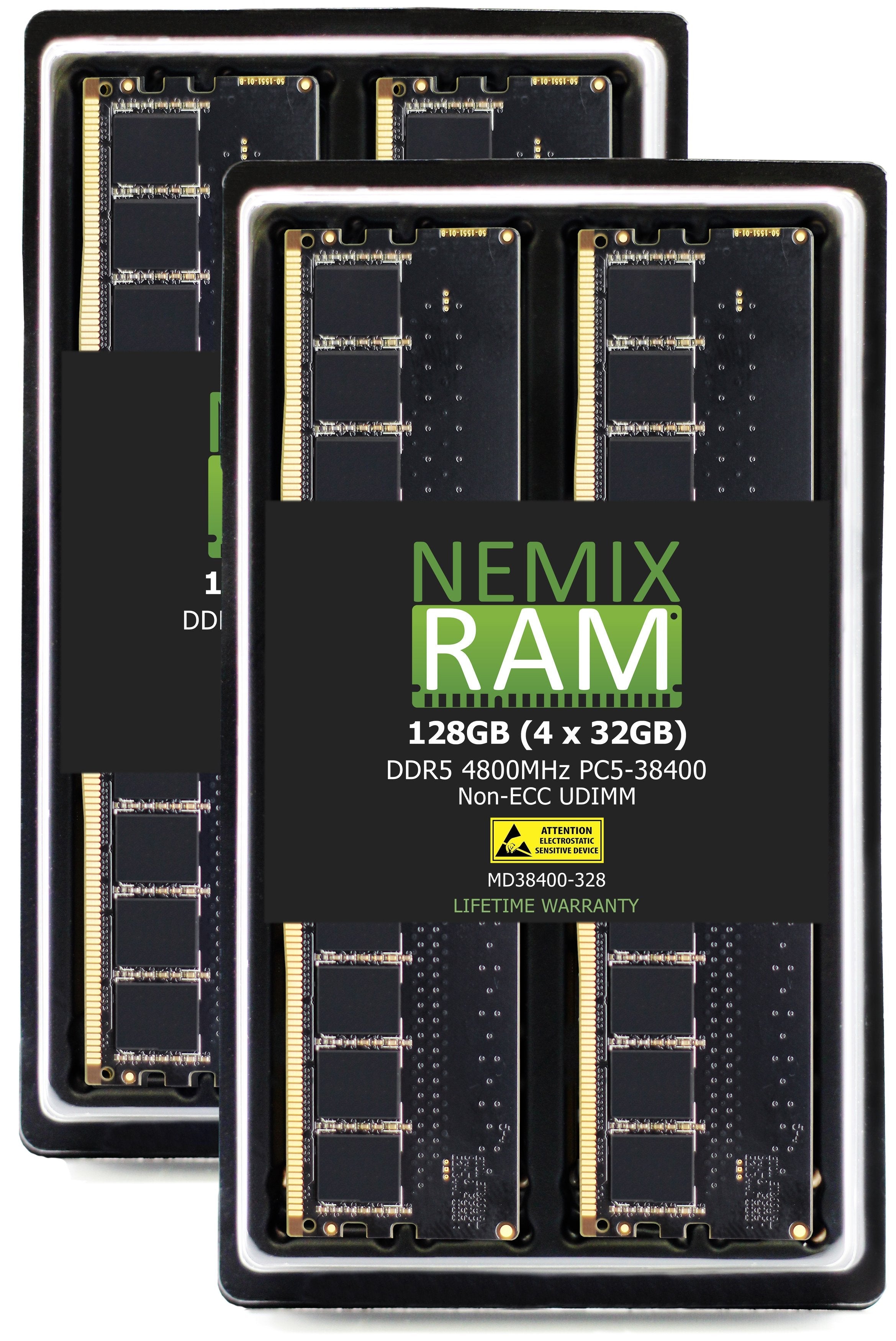 QNAP - TS-h1277AXU-RP Enterprise NAS Memory Upgrade - DDR5 4800MHz PC5-38400 - UDIMM