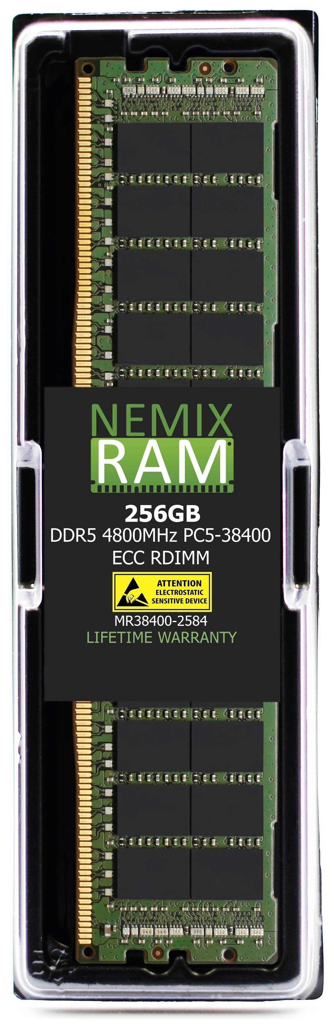 NEMIX RAM 256GB DDR5 4800MHz PC5-38400 ECC RDIMM Compatible with Samsung M321RBGA0B40-CWK