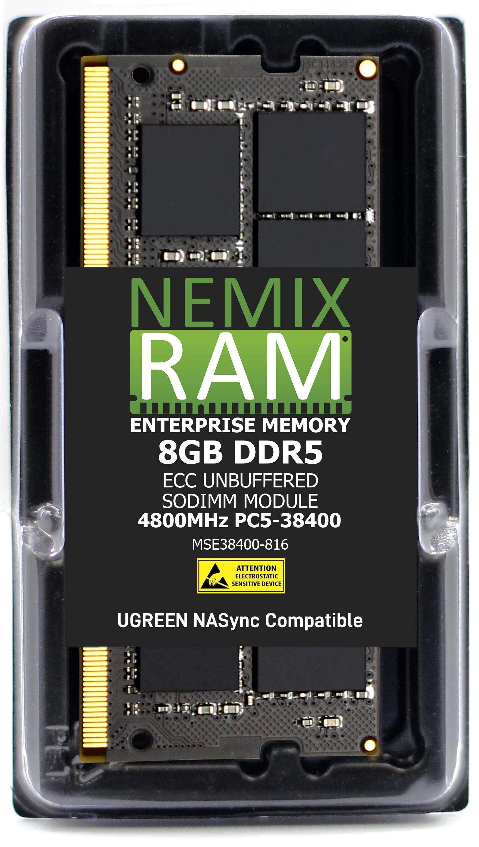 NEMIX RAM Memory Compatible with UGREEN NASync DXP2800 and DXP4800