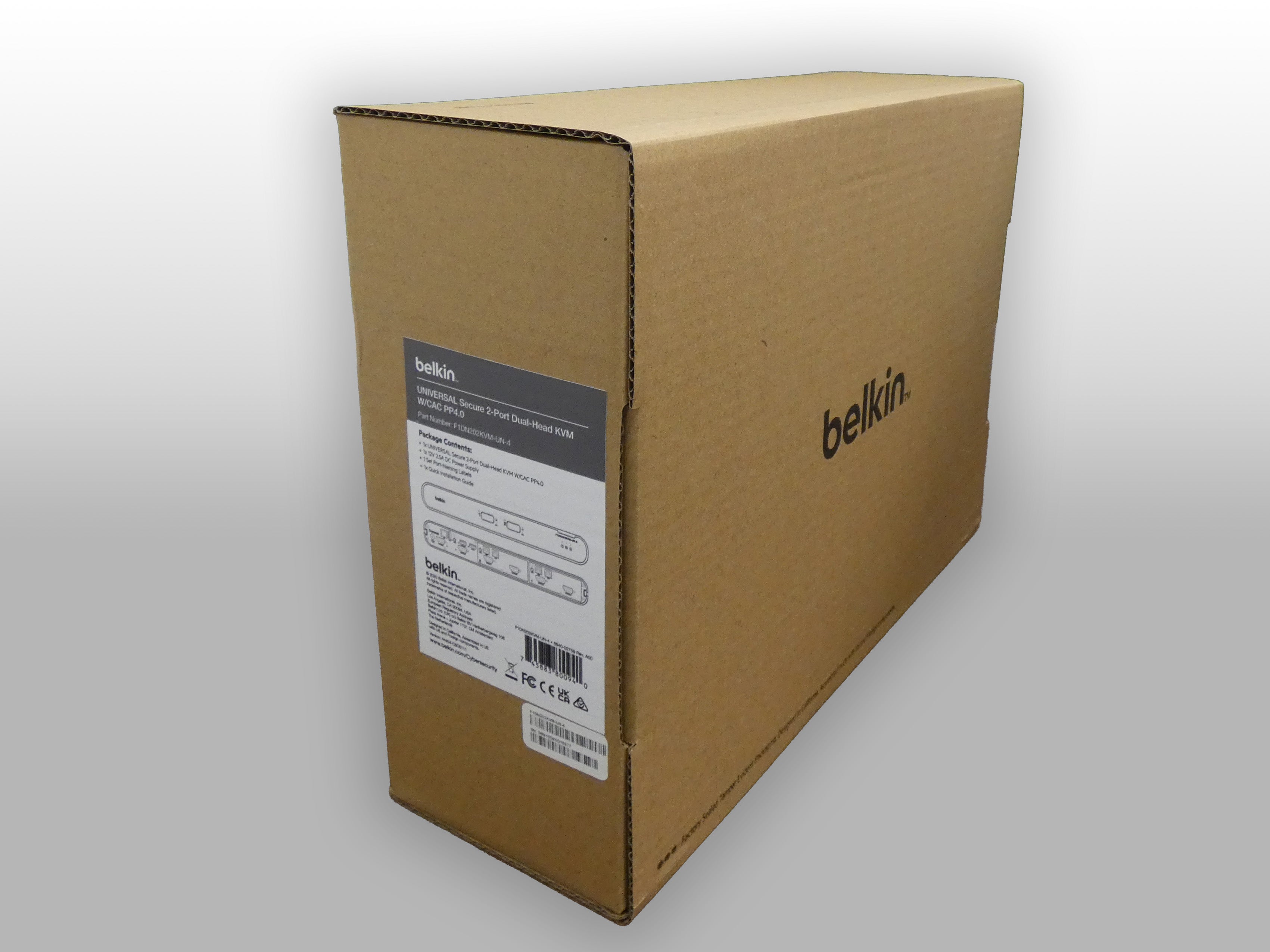 Belkin F1DN202KVM-UN-4 Secure Dual Monitor 4K KVM Switch (2-Port, NIAP Certified)