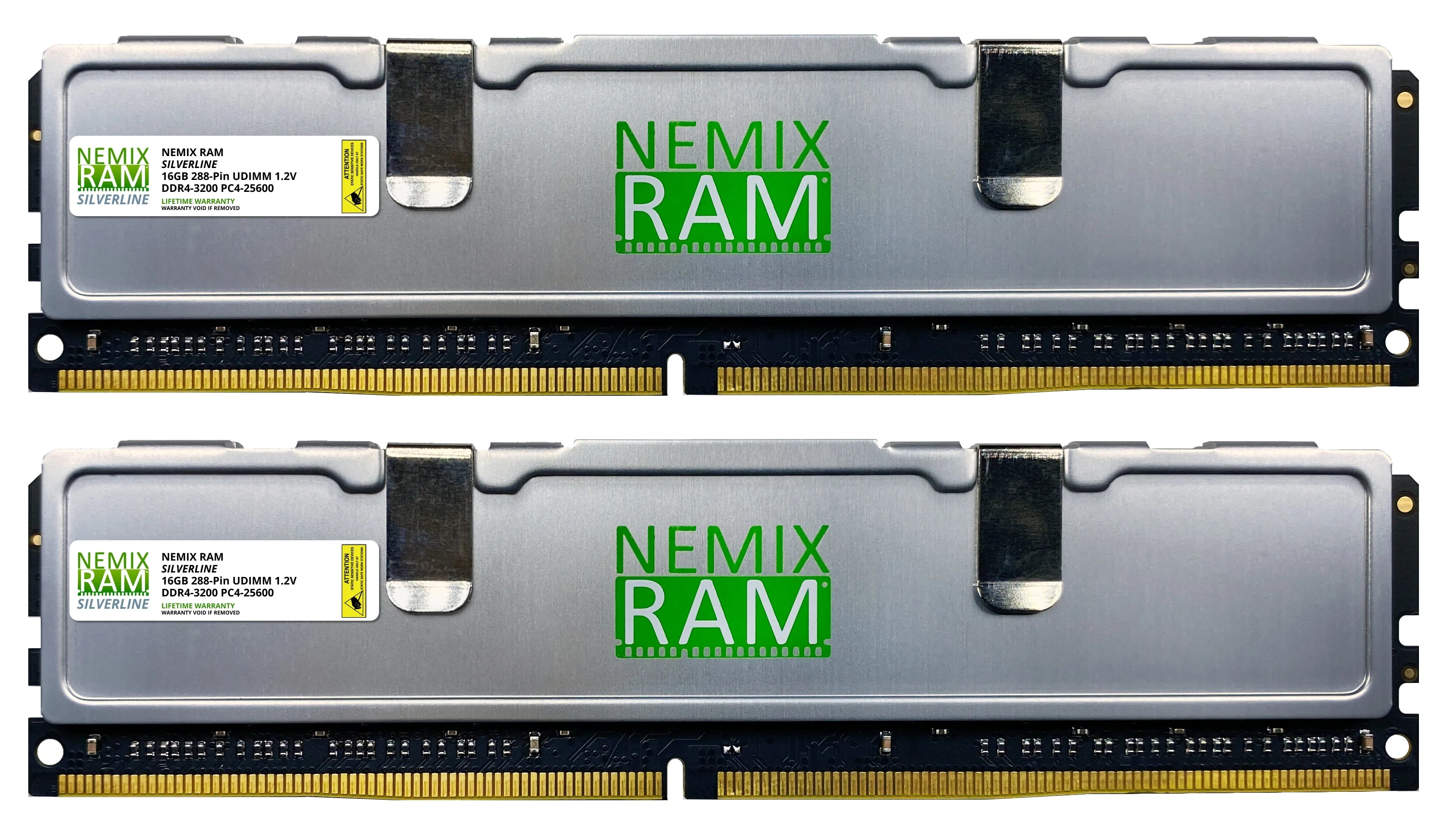 DDR4 3200MHZ PC4-25600 UDIMM 2RX8 Silver Line Gaming Memory