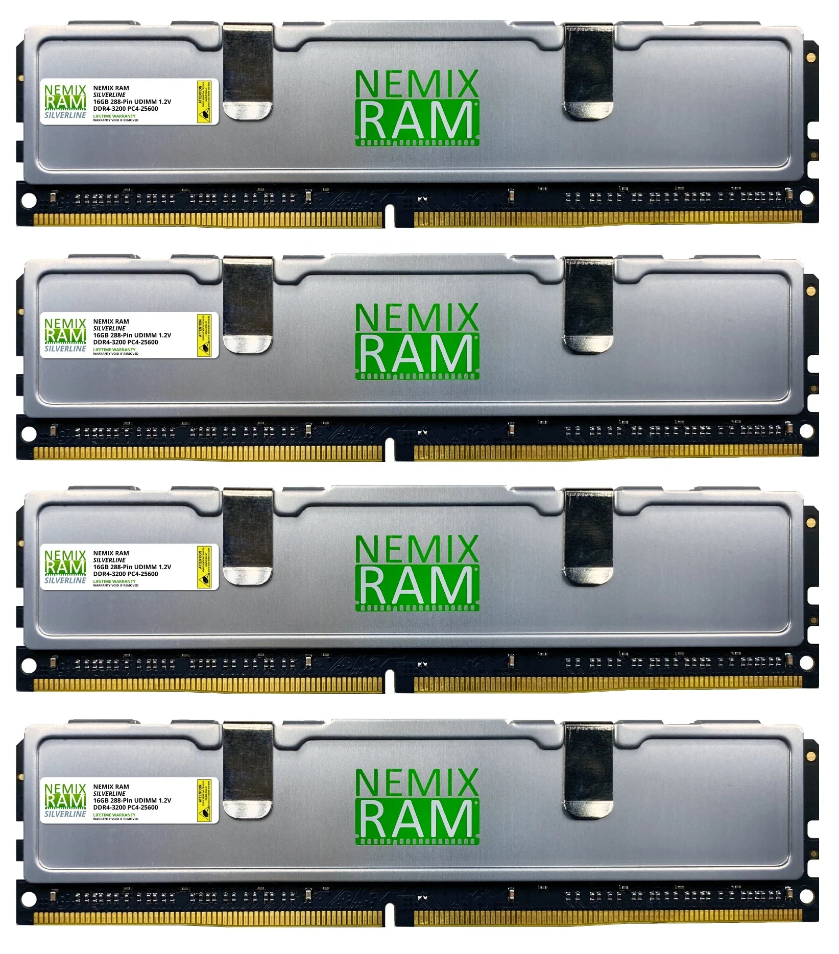DDR4 3200MHZ PC4-25600 UDIMM 2RX8 Silver Line Gaming Memory