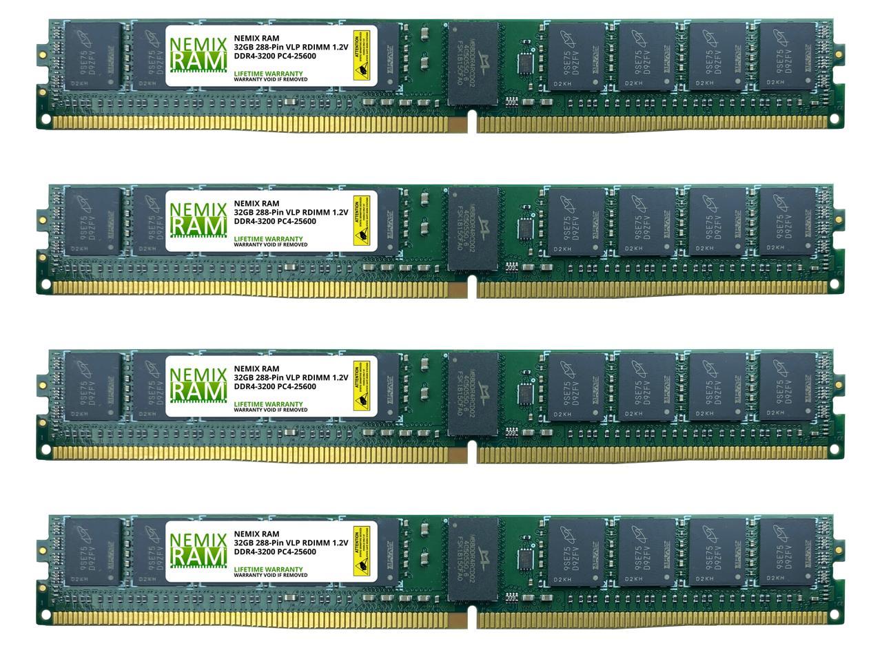 32GB DDR4-3200 PC4-25600 ECC Registered VLP Memory for Servers / Workstations by NEMIX RAM