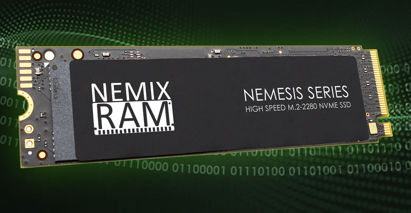NEMIX RAM NEMESIS Series M.2 2280 Gen4 NVMe SSD for Playstation 5 & PC Gaming Machines Fastest Read Speeds up to 7415mbps and Max Write Speeds of 6,800 MB/s Supports PCIe4 (PCIe3 Backward Compatible)