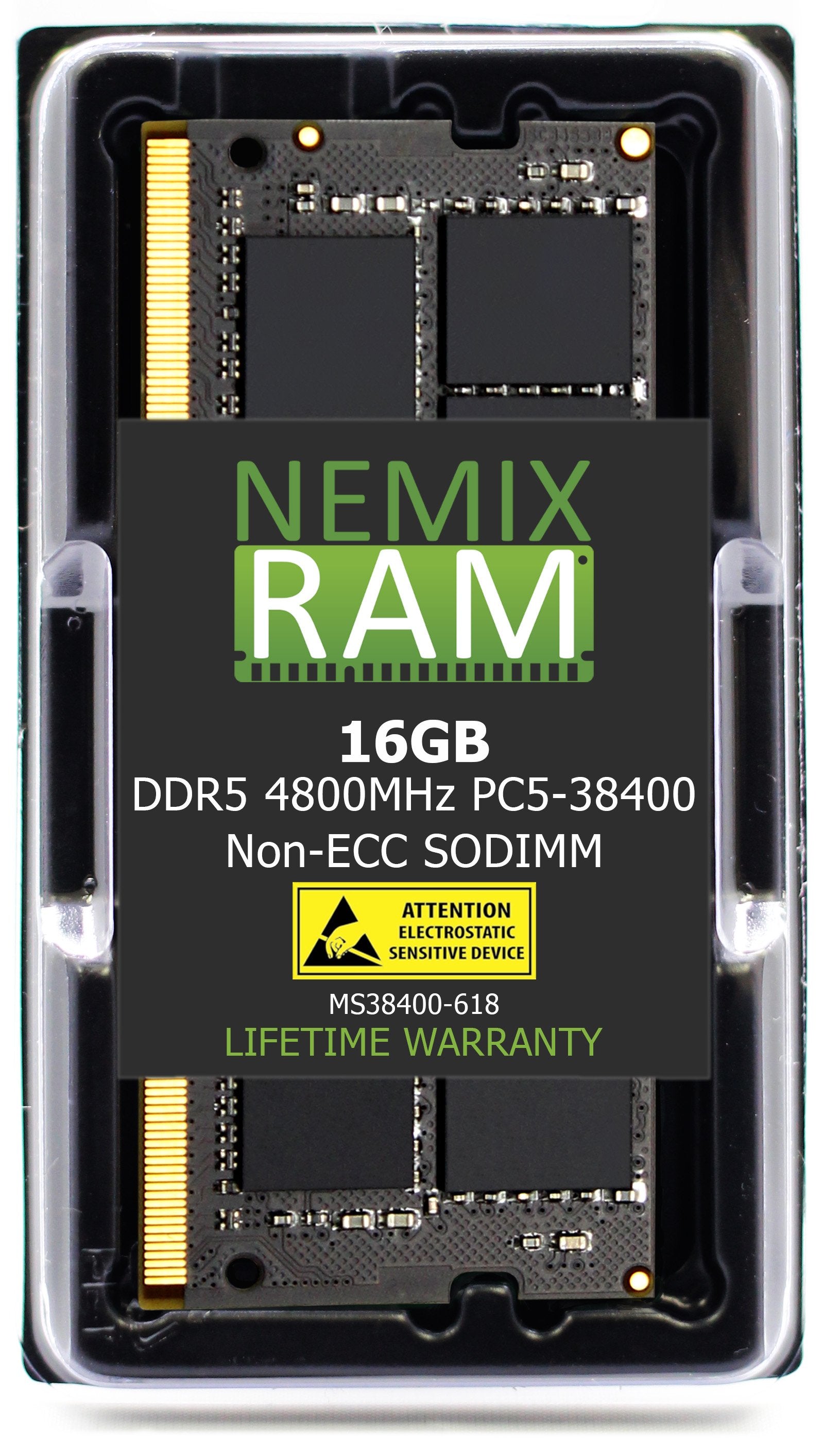 DDR5 4800MHZ PC5-38400 SODIMM 1RX8