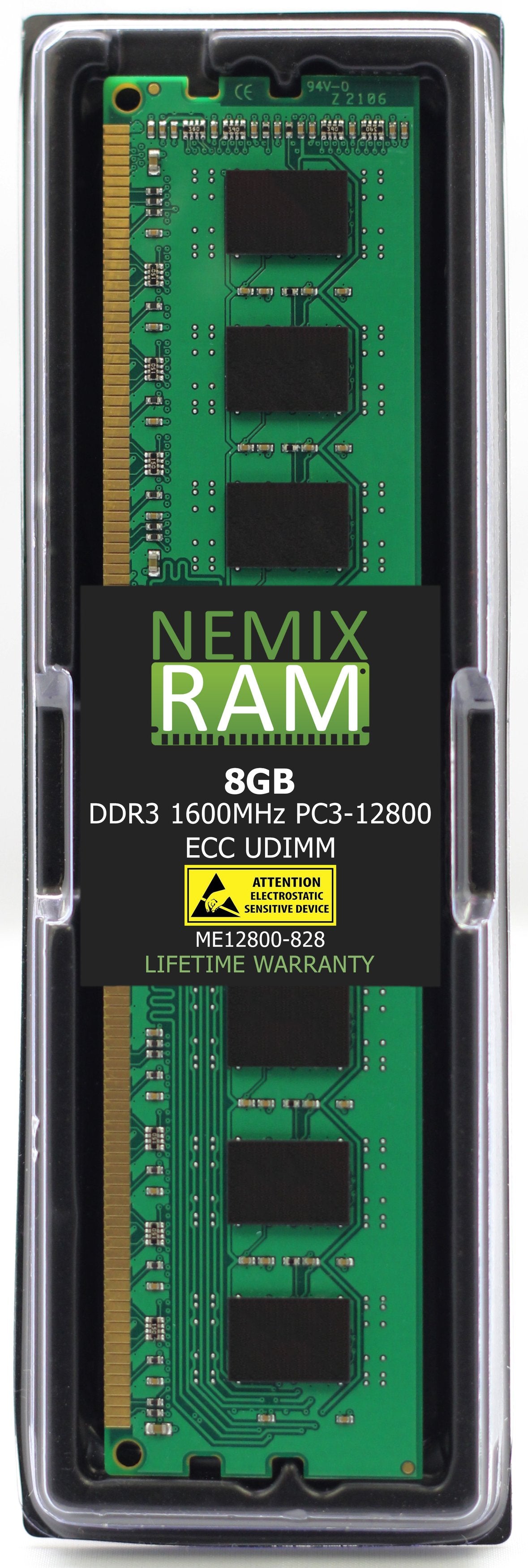 Hynix HMT41GU7AFR8C-PB 8GB DDR3 1600MHZ PC3-12800 ECC UDIMM Compatible Memory Module