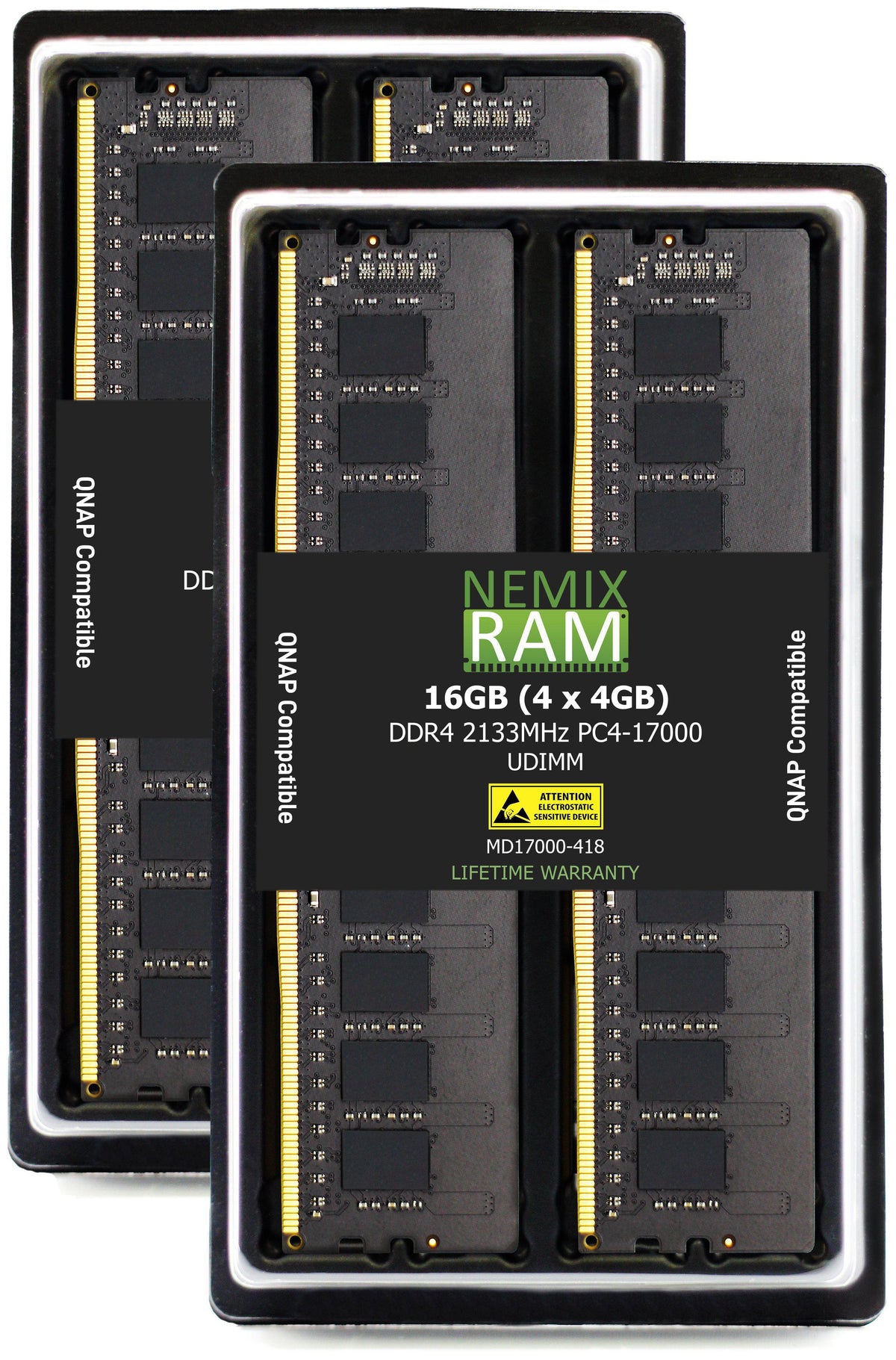 QNAP OEM Compatible RAM-4GDR4-LD-2133 | 4GB DDR4 2133MHz PC4-17000 NON-ECC UDIMM