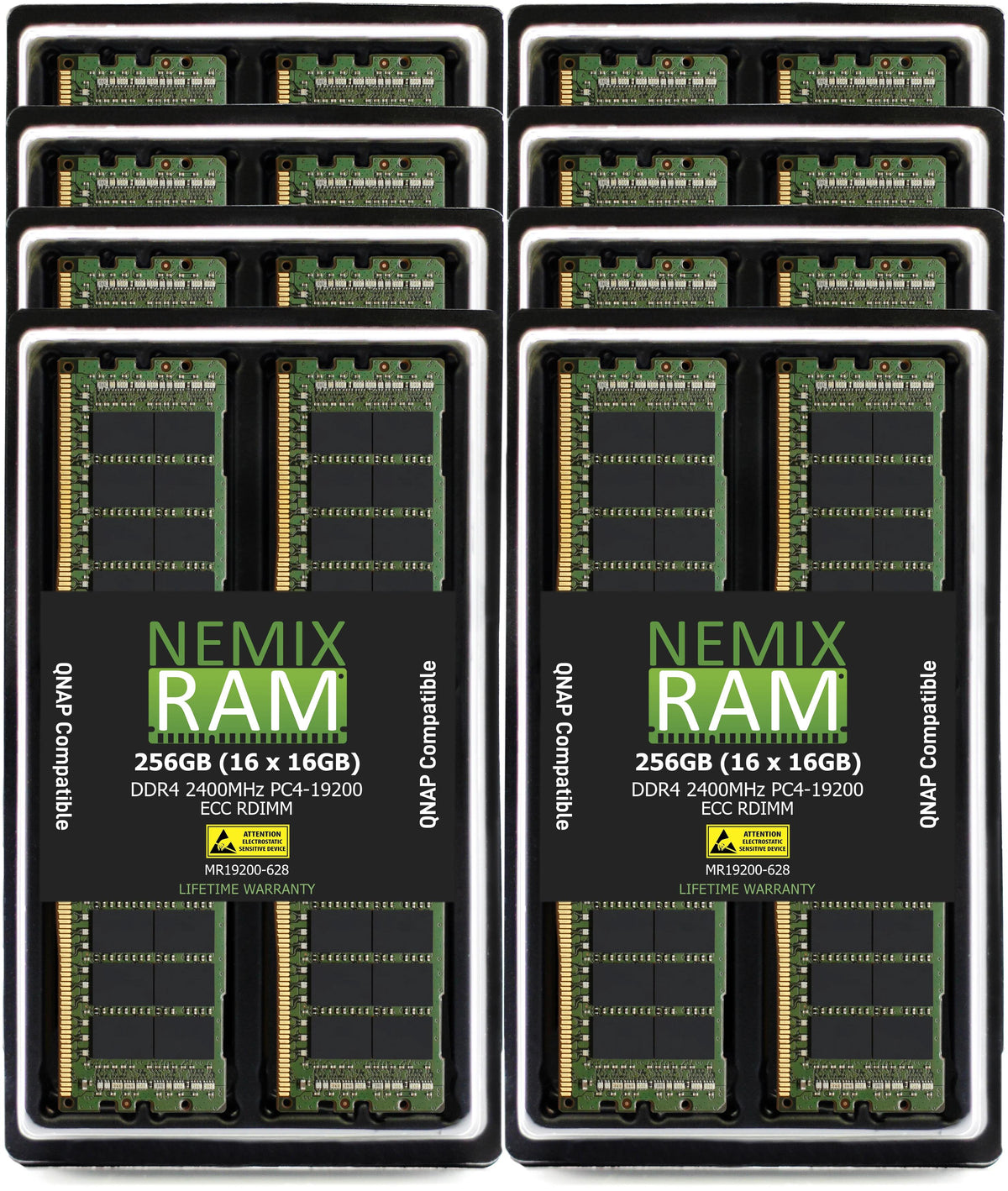 QNAP OEM Compatible RAM-16GDR4ECT0-RD-2400 | 16GB DDR4 2400MHz PC4-19200 ECC RDIMM