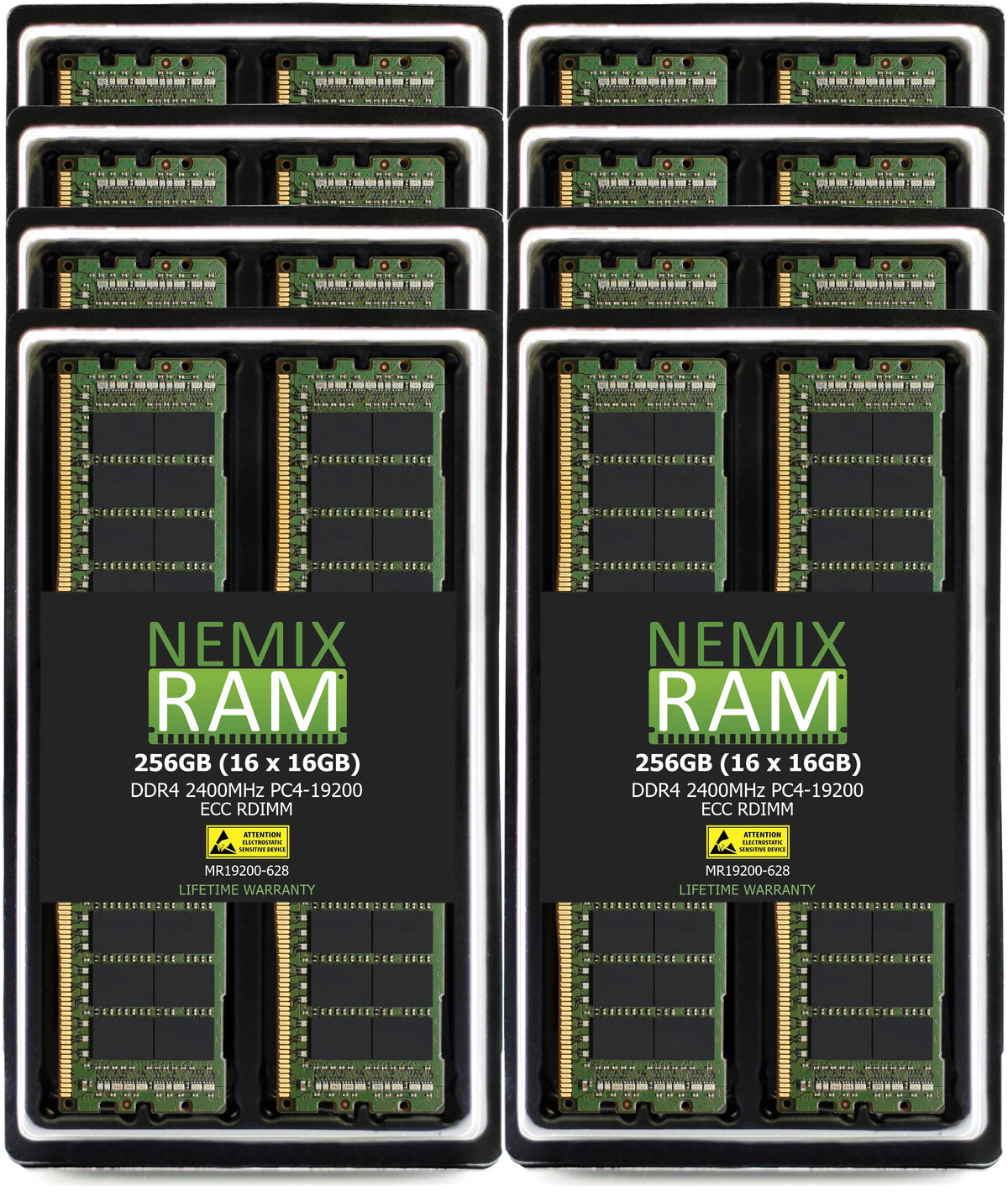 QNAP OEM Compatible RAM-8GDR4ECT0-RD-2400 | 8GB DDR4 2400MHz PC4-19200 ECC RDIMM