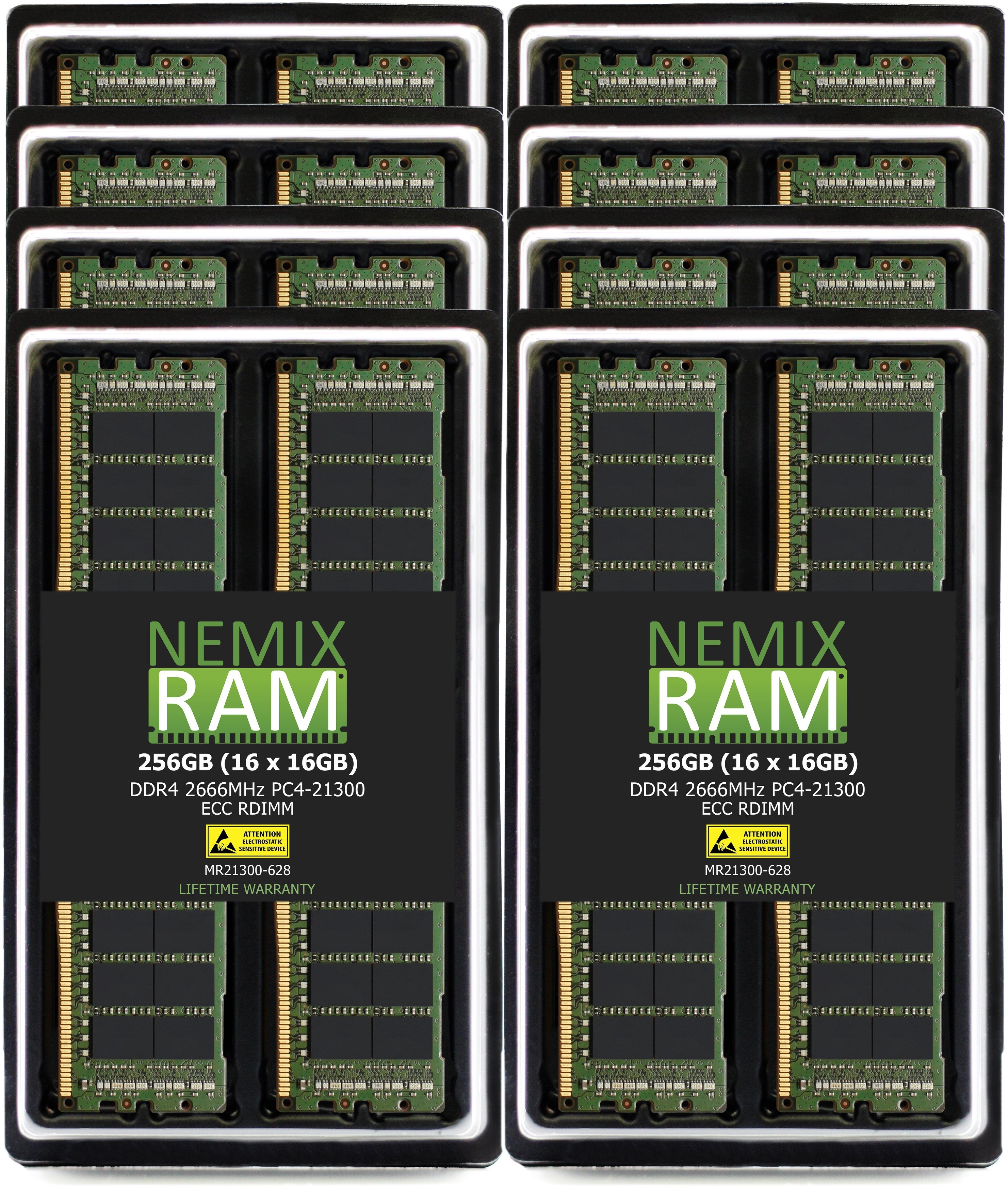 QNAP RAM-16GDR4ECK0-RD-2666 16GB DDR4 2666MHz PC4-21300 RDIMM 2Rx8 Compatible Memory