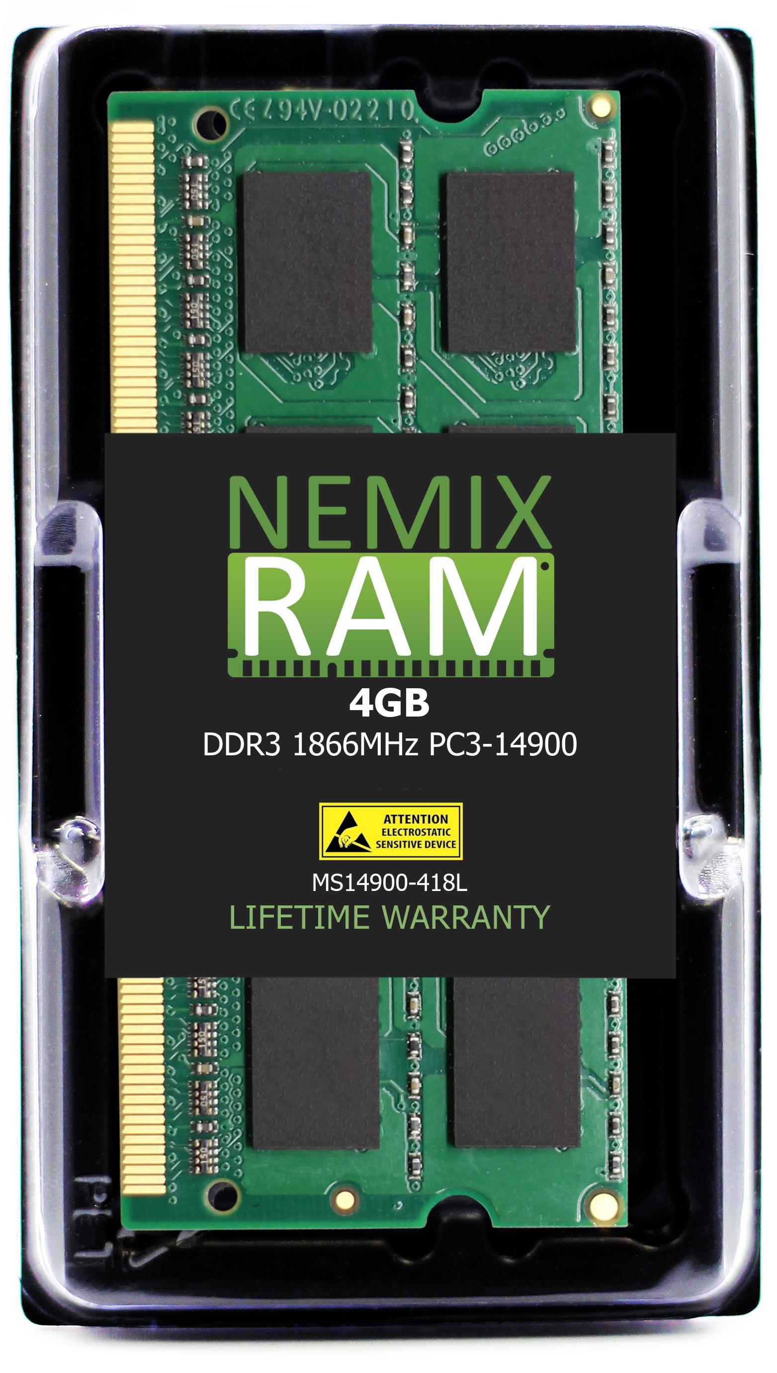 NEMIX RAM Memory Upgrade equivalent to ASUSTOR AS6-RAM4G 92M11-S40L1 SODIMM Memory Module