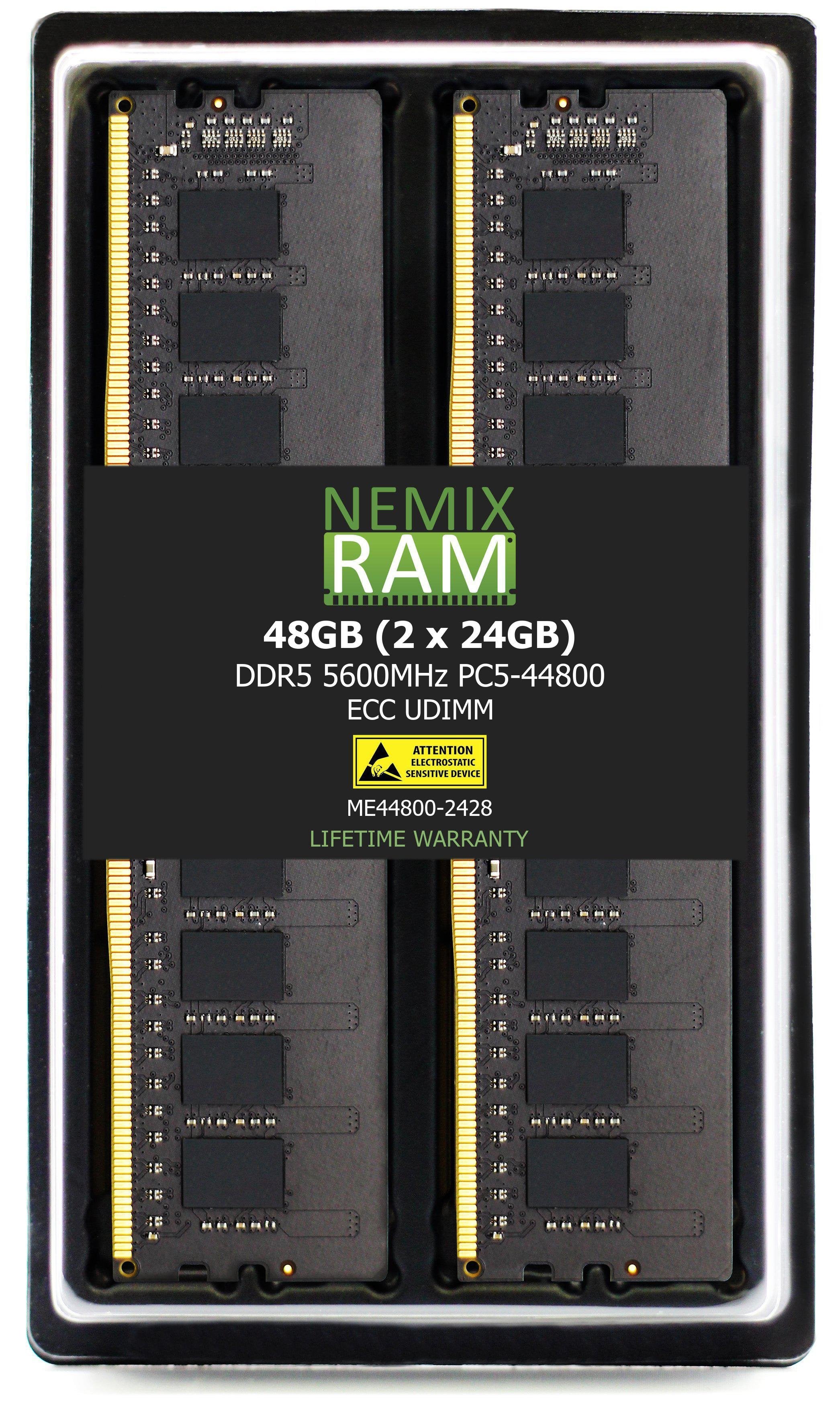 メモリー DDR5 UDIMM RAM DDR5 5600MHz PC5-44800 ECC 288-pin UDIMM