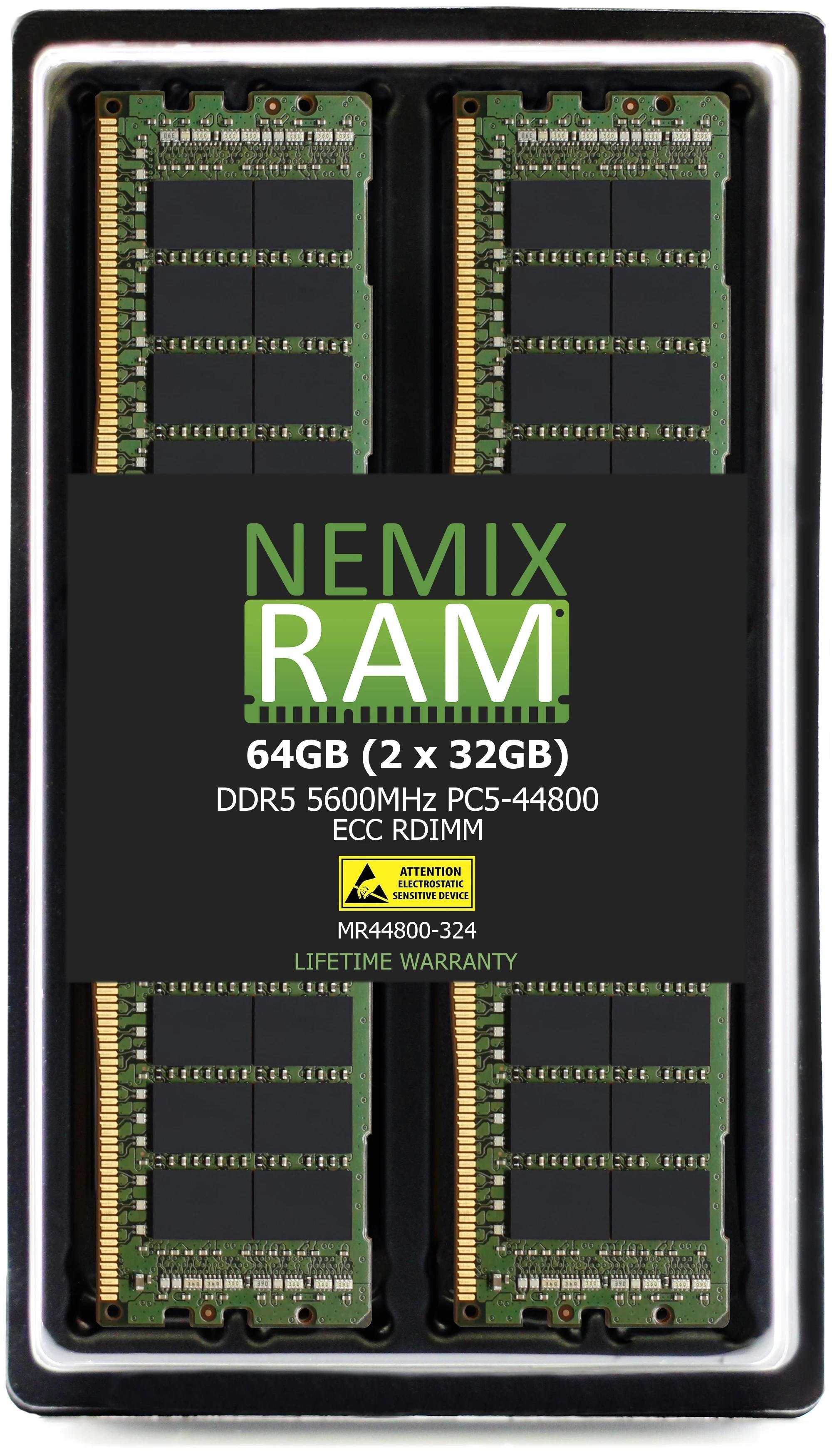 DDR5 5600MHz PC5-44800 RDIMM 2Rx4
