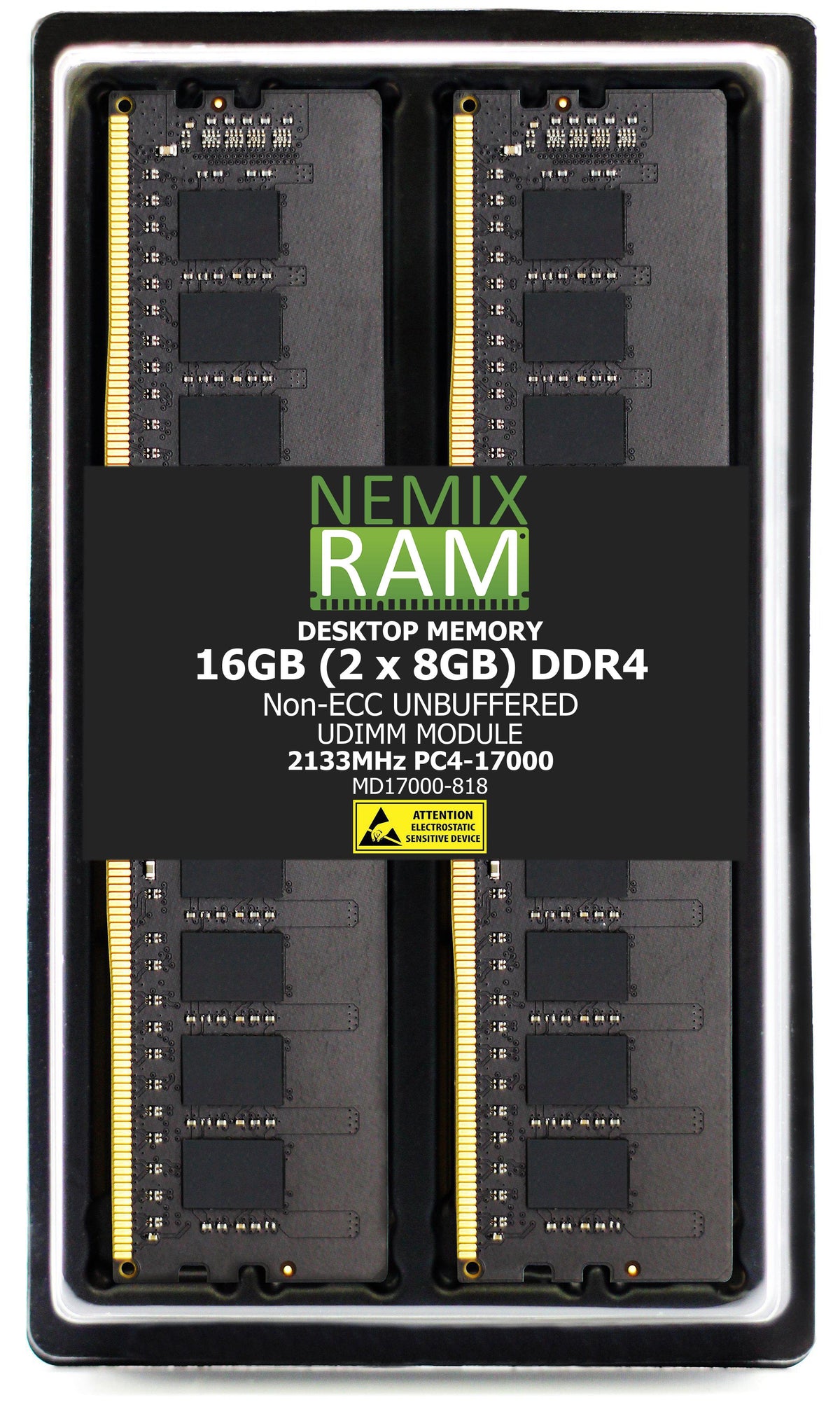 HP EliteDesk 800 G2 Tower Desktop - DDR4 2133MHz PC4-17000 - NON-ECC UDIMM