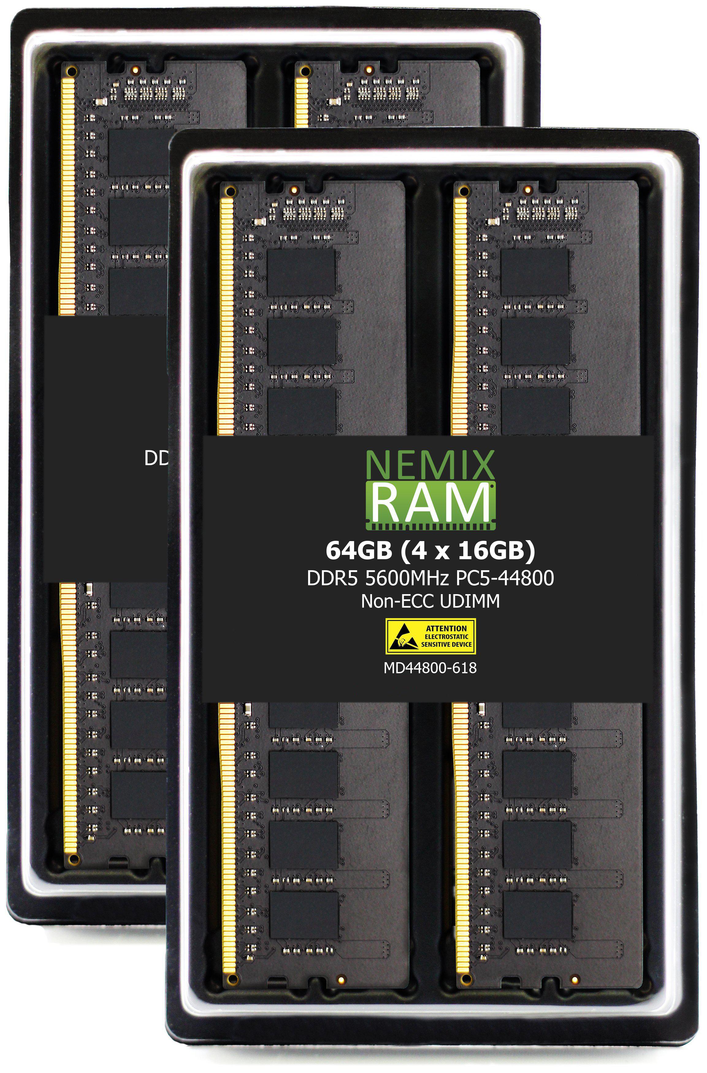 NEMIX RAM Memory Compatible with GIGABYTE Z890 AORUS ICE Series Motherboard - DDR5 5600MHz PC5-44800 - UDIMM