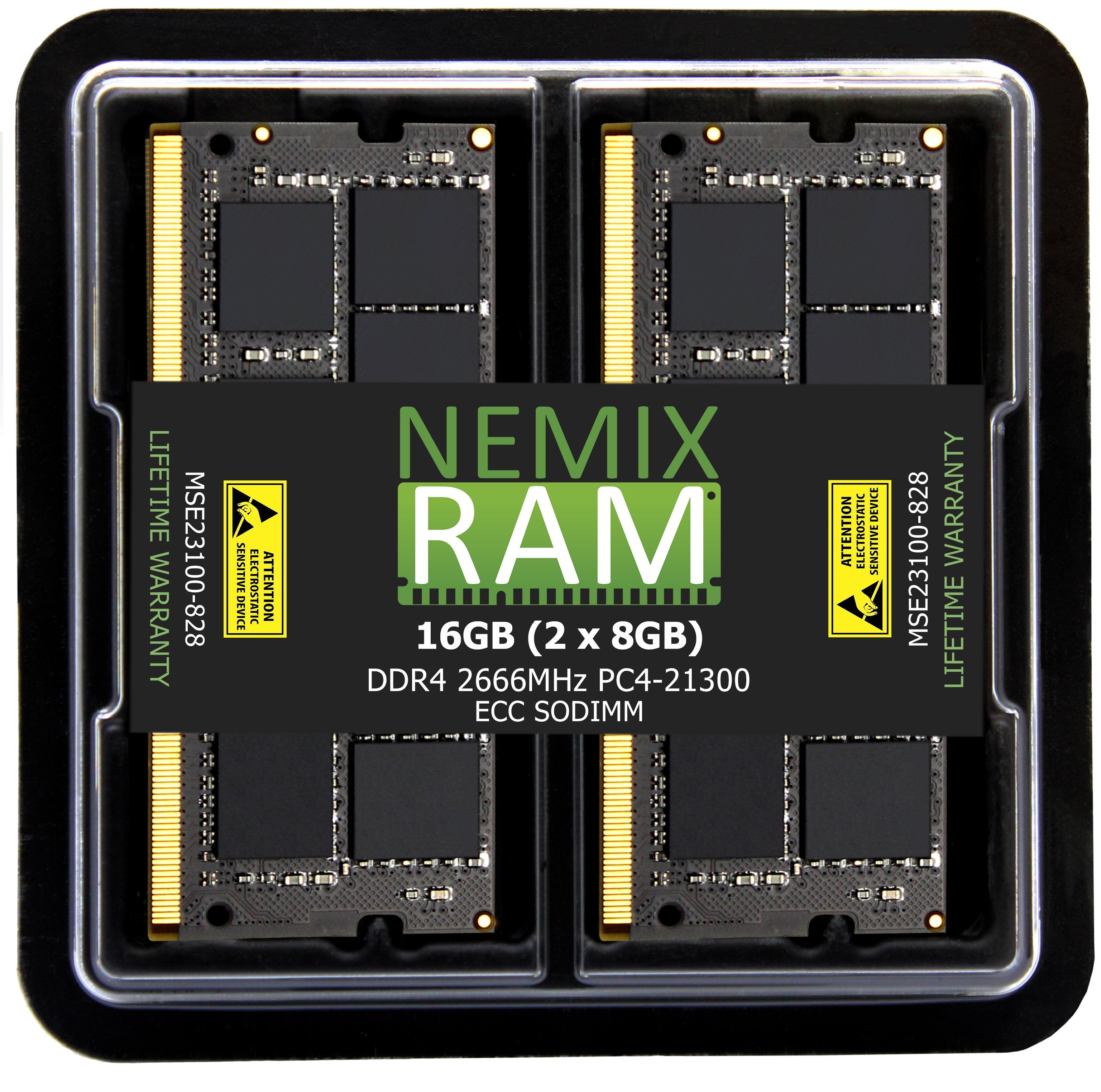 QNAP RAM-8GDR4ECT0-SO-2666 8GB DDR4 2666MHz PC4-21300 ECC SODIMM 2Rx8 Compatible Memory