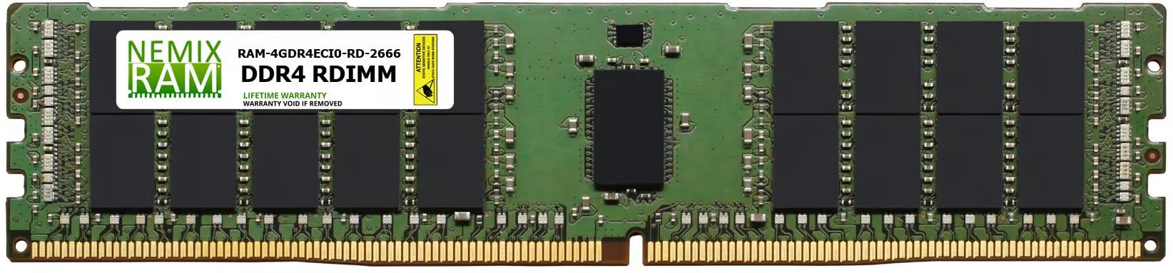 QNAP RAM-4GDR4ECI0-RD-2666 4GB DDR4 2666MHz PC4-21300 RDIMM 1Rx8 Compatible Memory