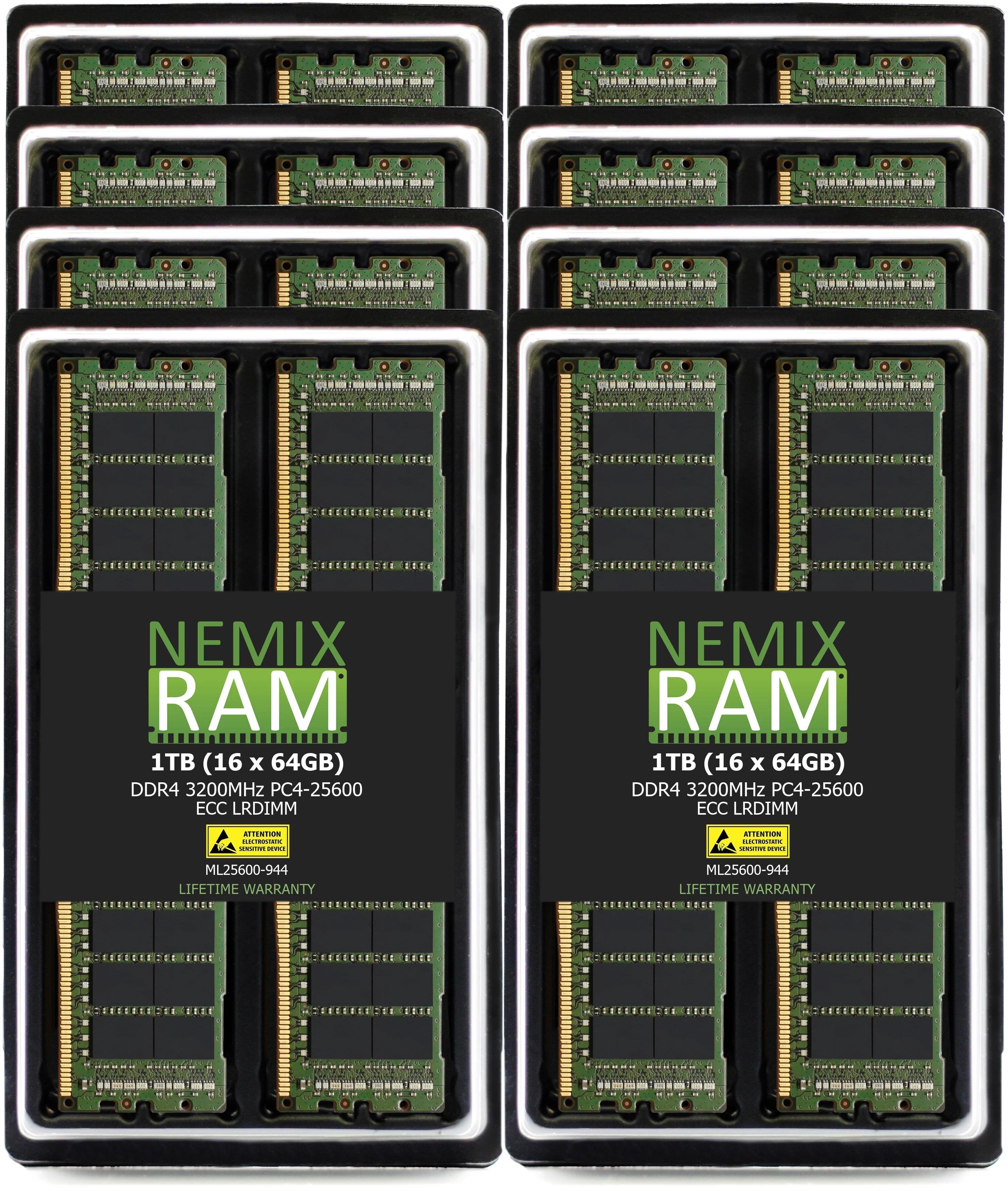ASUS - KRPA-U16 AMD EPYC 7002 LGA 4094 EEB Server Motherboard Memory Upgrade - LRDIMM
