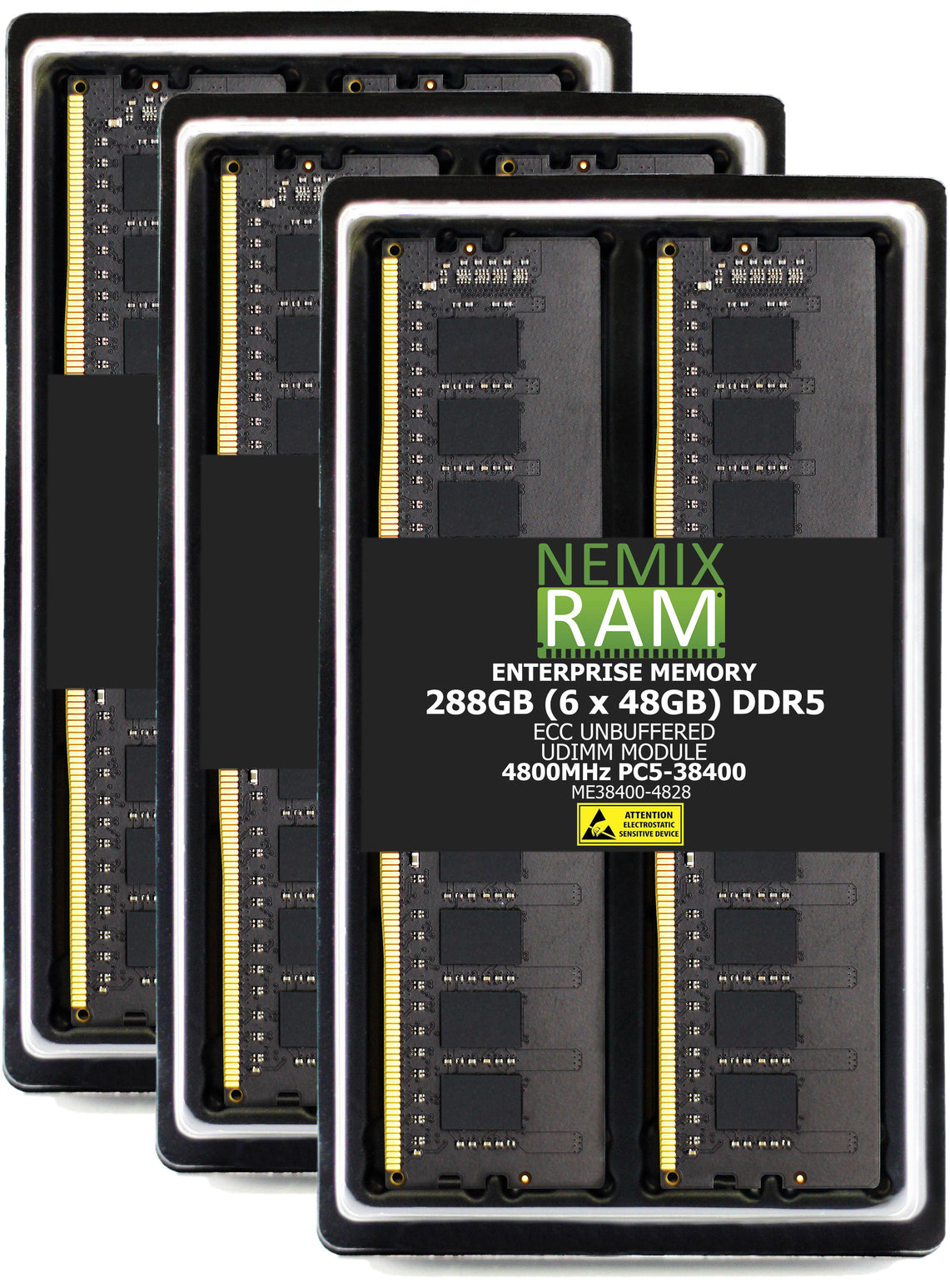 DDR5 4800MHz PC5-38400 ECC 288-pin UDIMM