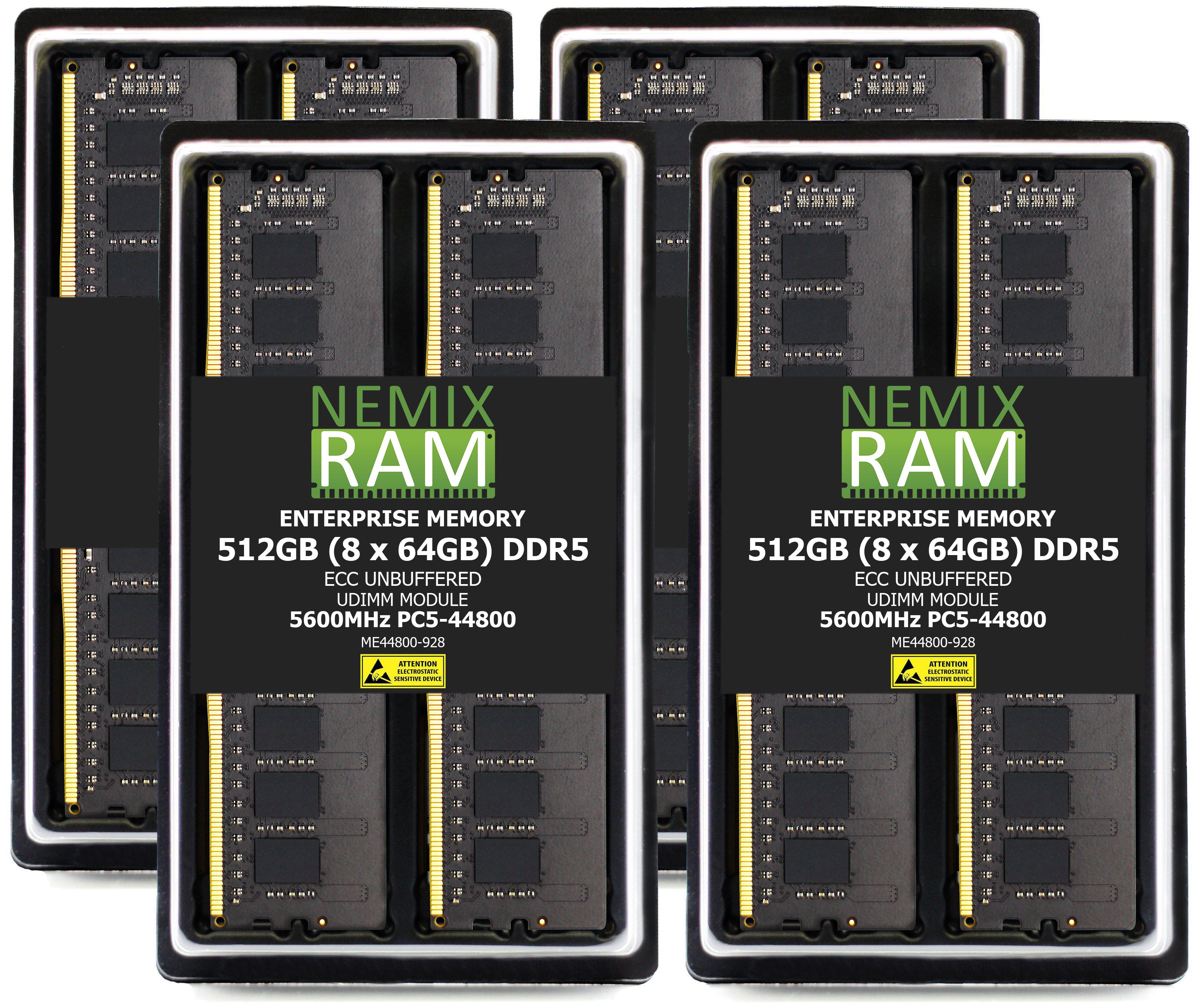 DDR5 5600MHz PC5-44800 ECC 288-pin UDIMM