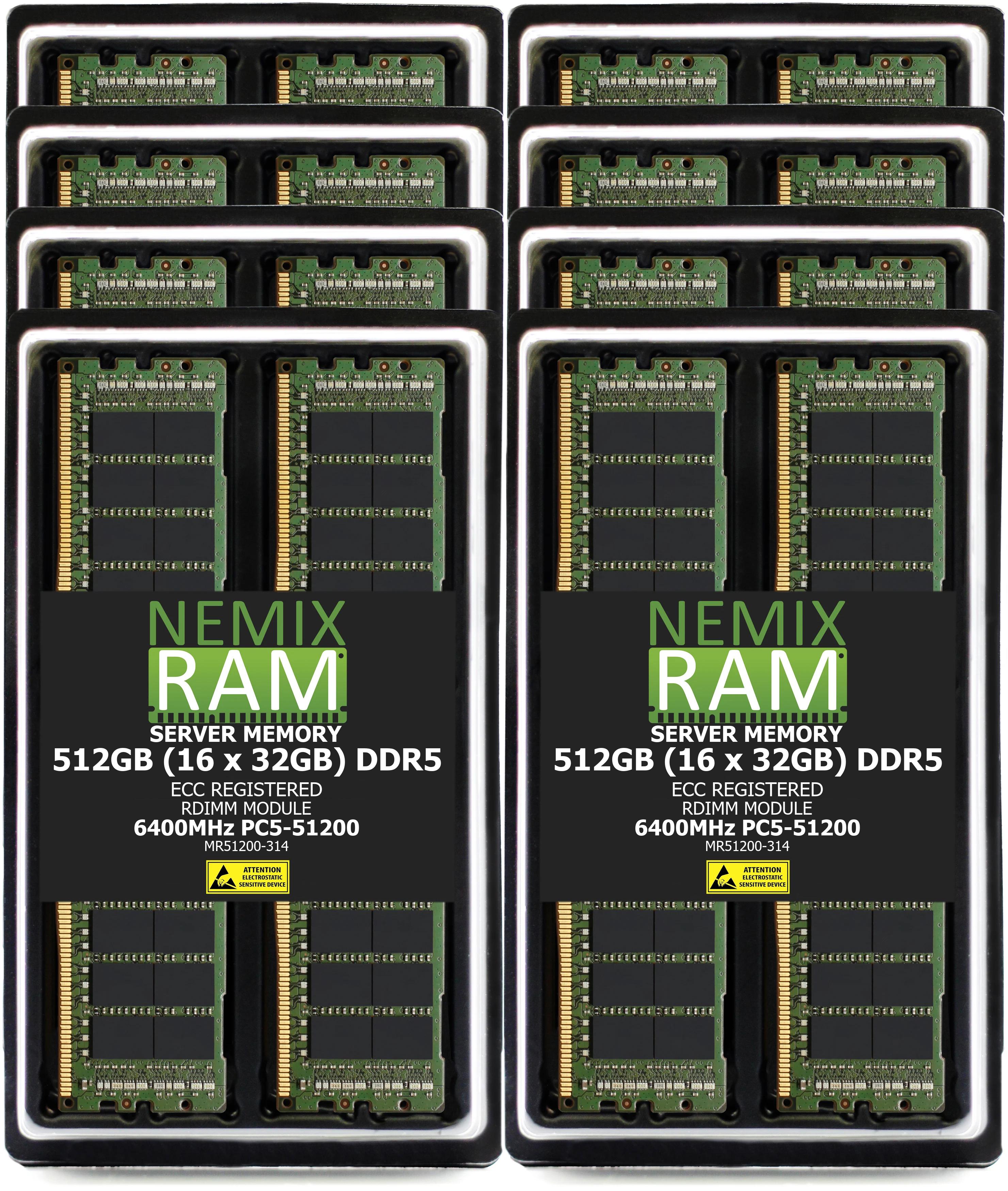 DDR5 6400MHz PC5-51200 RDIMM