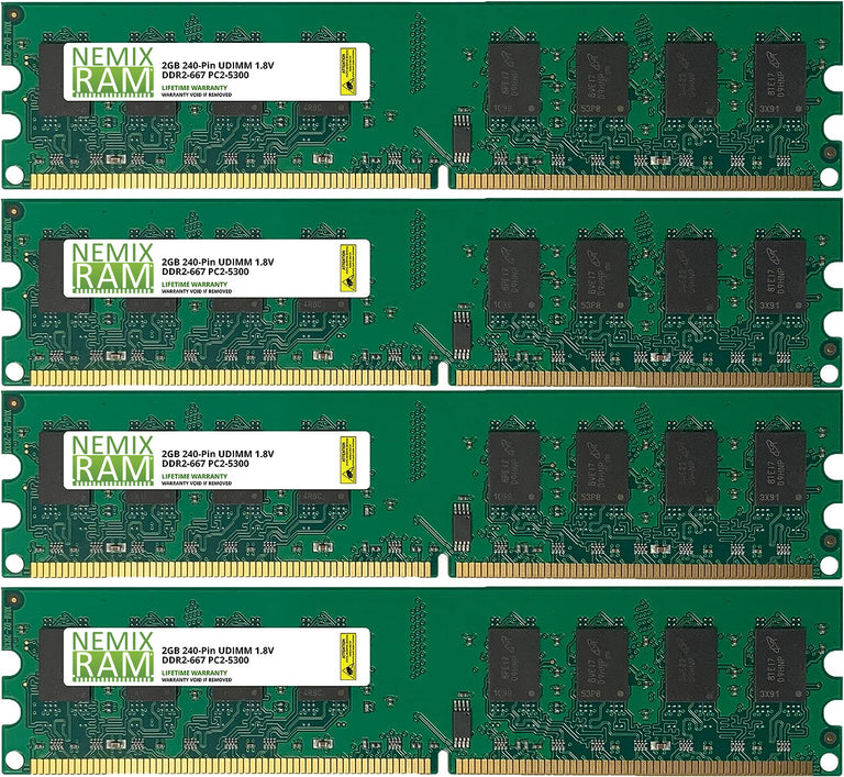 NEMIX RAM 16GB (2 x 8GB) DDR4 3200MHz PC4-25600 Non-ECC UDIMM