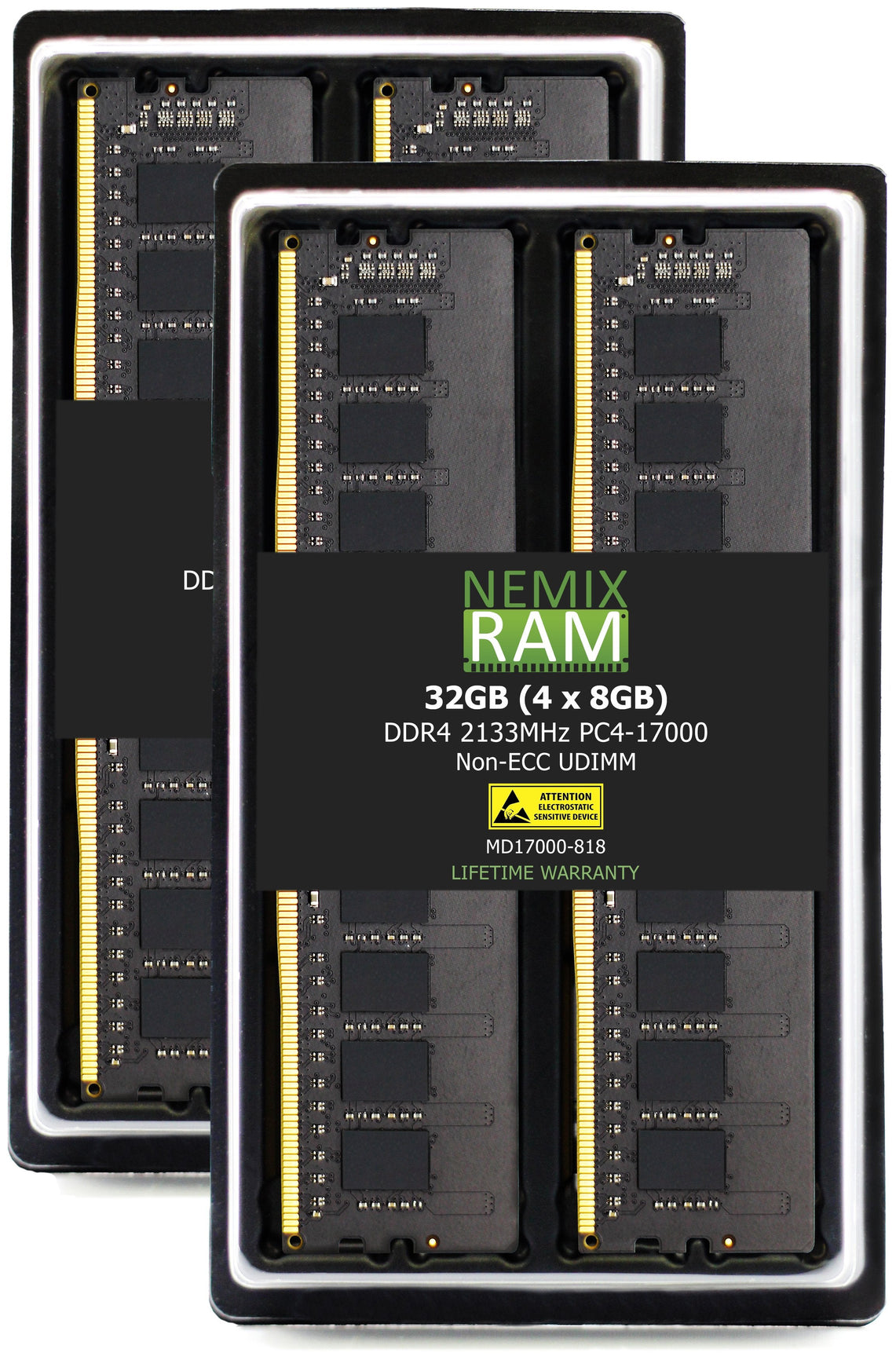 DDR4 2133MHz PC4-17000 UDIMM 1RX8