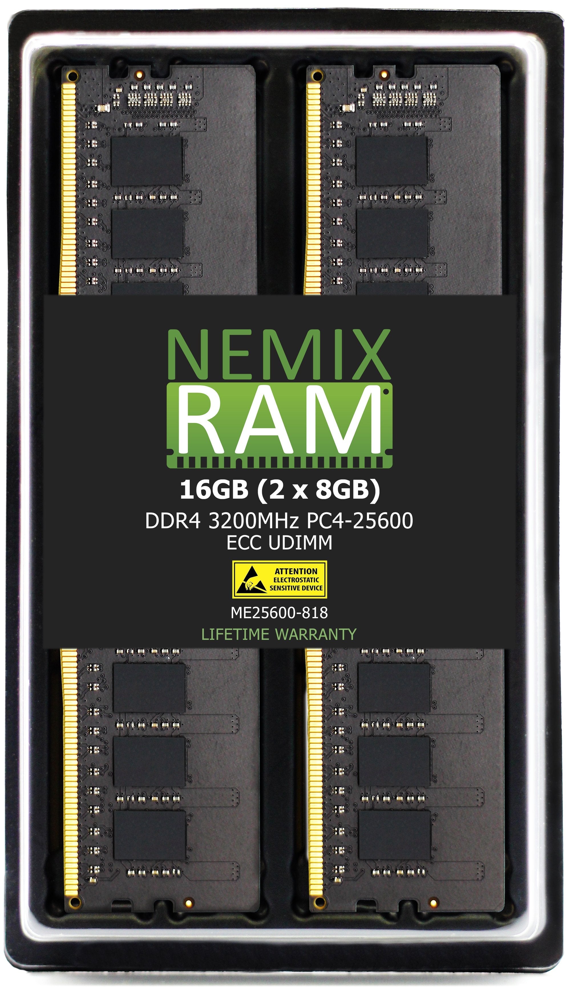 DDR4 3200MHZ PC4-25600 ECC UDIMM 1RX8