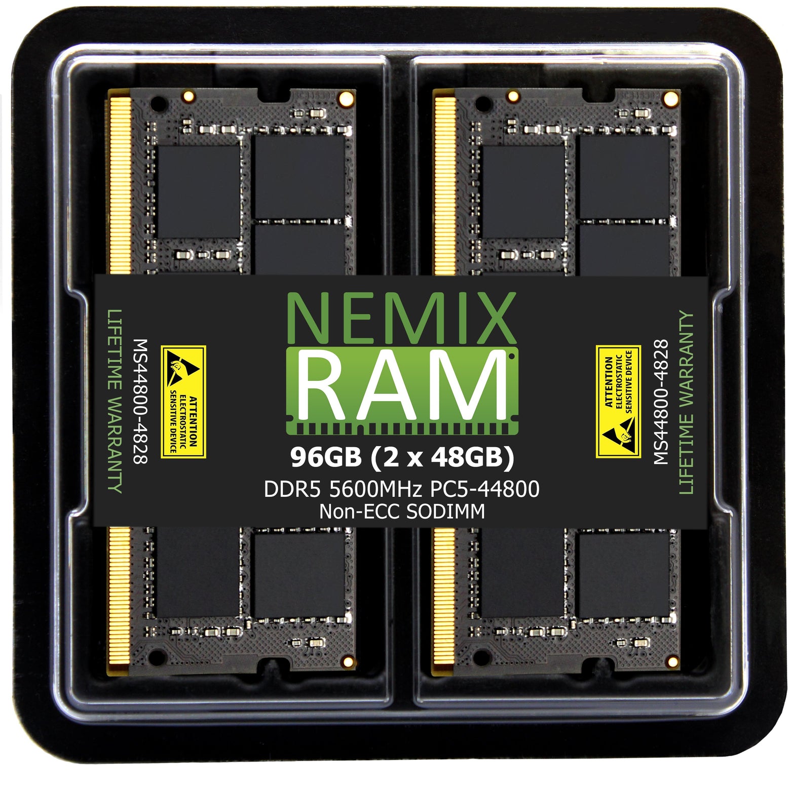 DDR5 5600MHz PC5-44800 NON-ECC 262-pin SODIMM