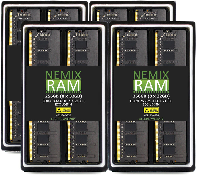 NEMIX RAM 64GB (2X32GB) DDR4 3200MHZ PC4-25600 ECC UDIMM DELL PowerEdge T150サーバーと互換性あり NEMIX RAM 64GB (2X32GB) DDR4 3200MHZ PC4-25600 Non-ECC SODIMM