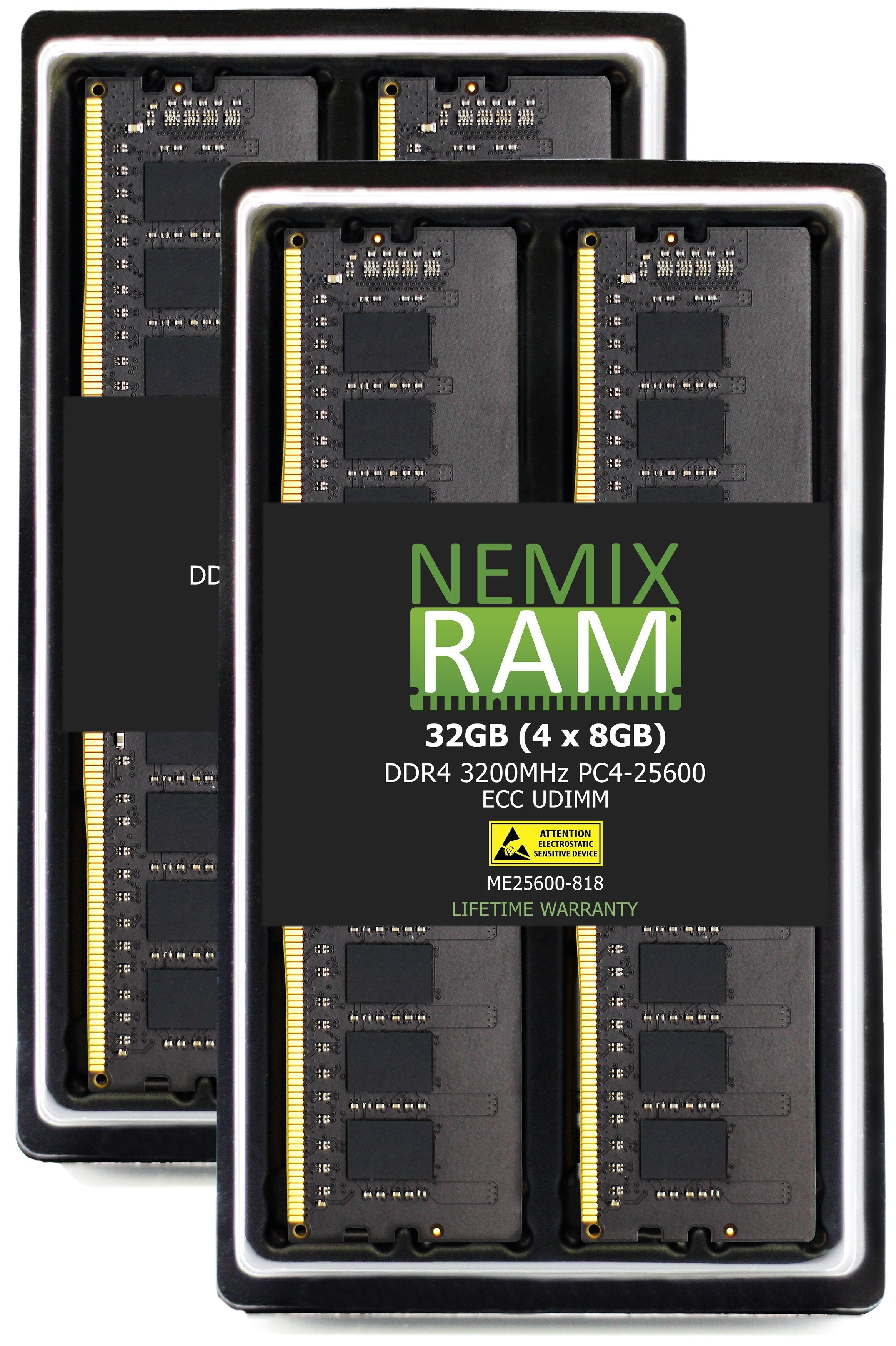 DDR4 3200MHZ PC4-25600 ECC UDIMM 1RX8