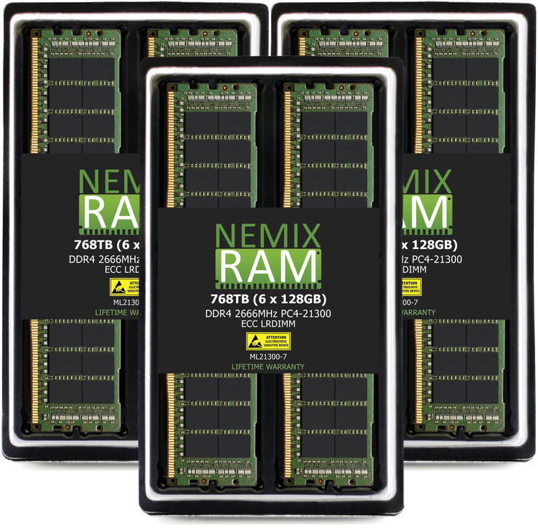 128GB DDR4-2933 PC4-23400 8Rx4 Memory Upgrade for ProLiant DL325 G10 by  Nemix Ram