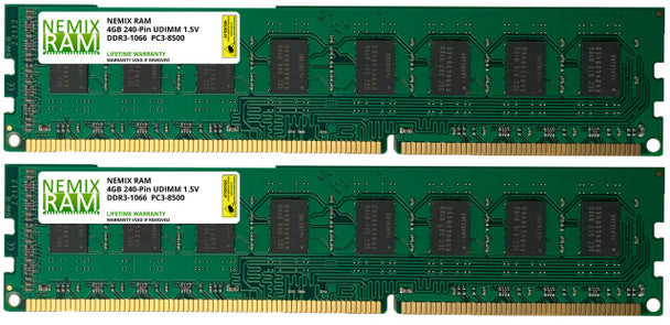 DDR3 1066MHZ PC3-8500 UDIMM 2RX8