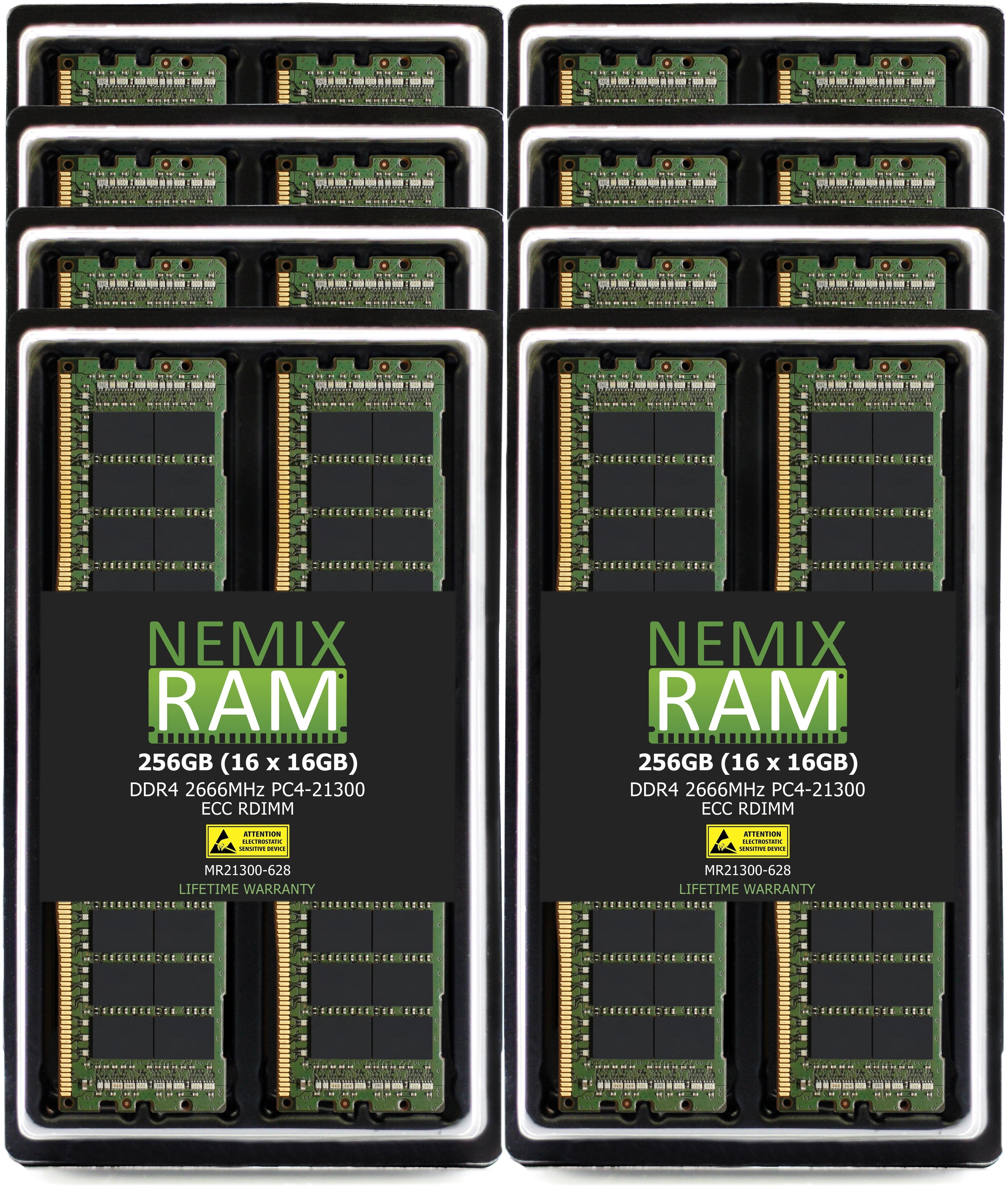 QNAP RAM-16GDR4ECT0-RD-2666 16GB DDR4 2666MHz PC4-21300 RDIMM 2Rx8 Compatible Memory