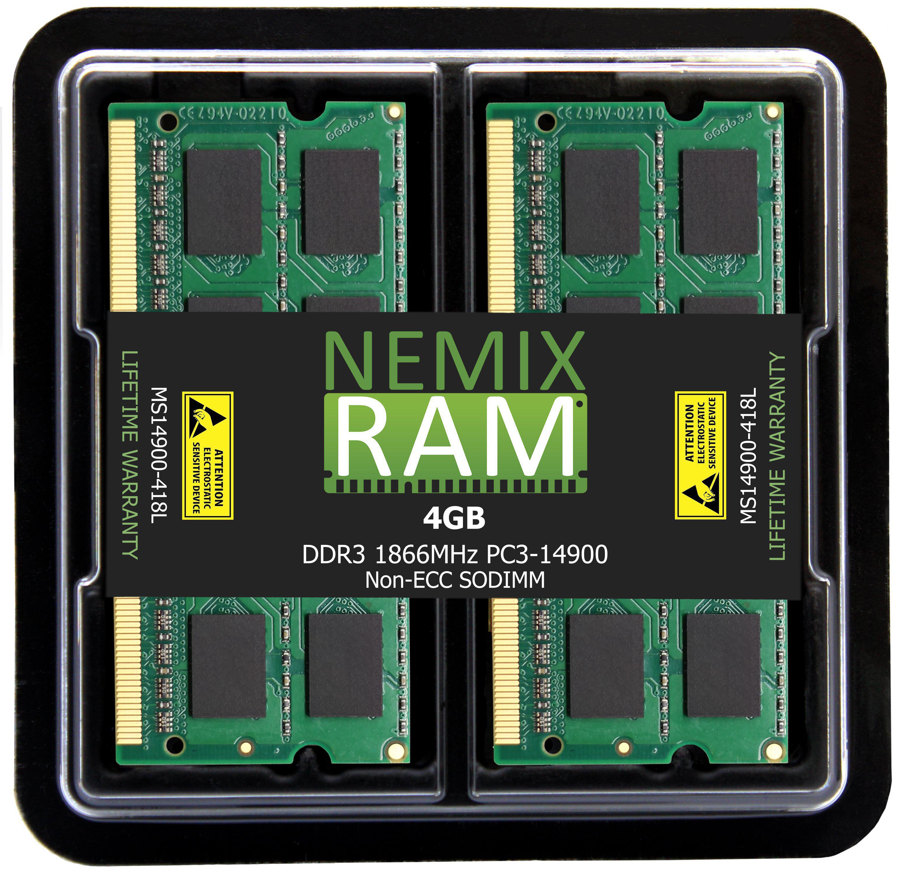 NEMIX RAM Memory Upgrade equivalent to ASUSTOR AS6-RAM4G 92M11-S40L1 SODIMM Memory Module