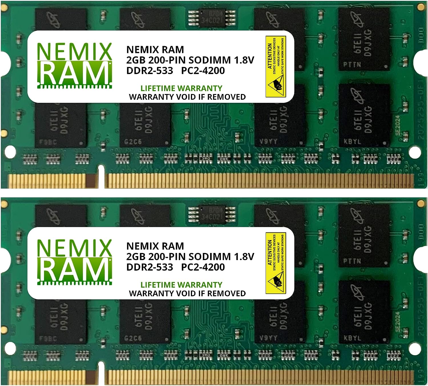 DDR2 SODIMM Laptop RAM Memory Upgrade