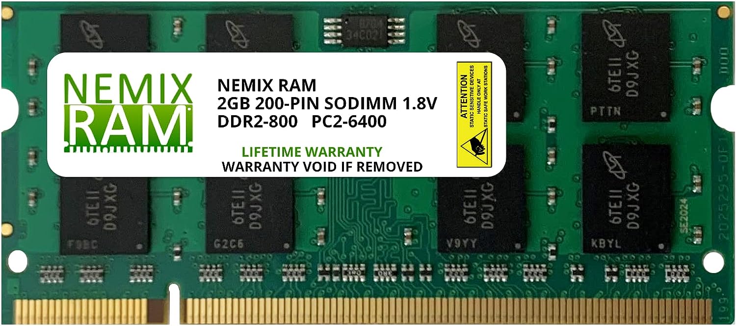 DDR2 SODIMM Laptop RAM Memory Upgrade